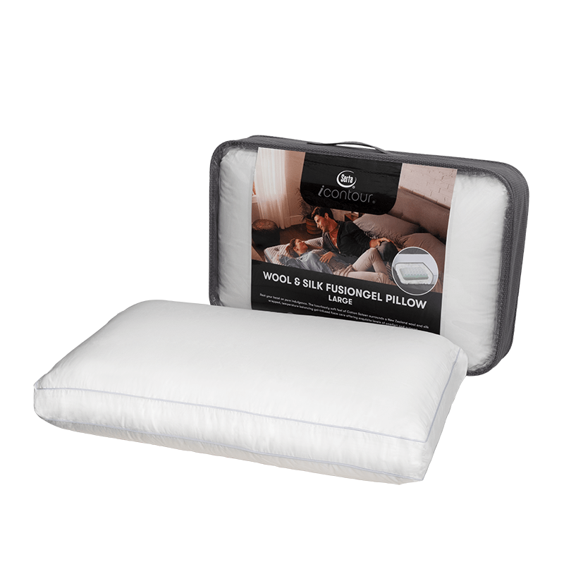 Wool & Silk FusionGel Memory Foam Pillow (紐西蘭恆溫凝膠記憶枕) - Serta Store