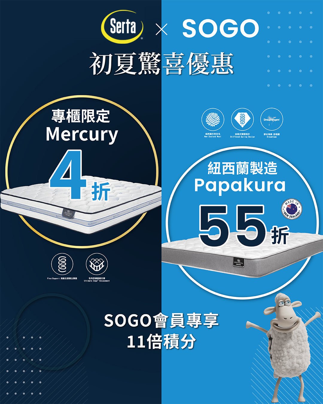 【Serta x SOGO 初夏驚喜優惠｜尊享11x SOGO Rewards】 - Serta Store